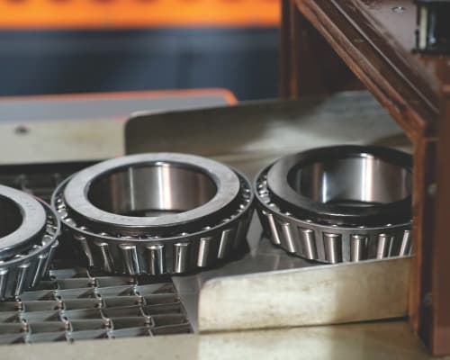 Finished GBI bearings being packed for export at the Rajkot plant